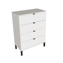 Load image into Gallery viewer, Minimalist 4-Drawer Dresser - White
