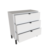 Load image into Gallery viewer, Minimalist 3-Drawer Dresser - White
