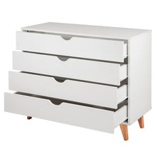 Load image into Gallery viewer, 4 Drawer Dresser – Tall Dresser Storage Organizer - White
